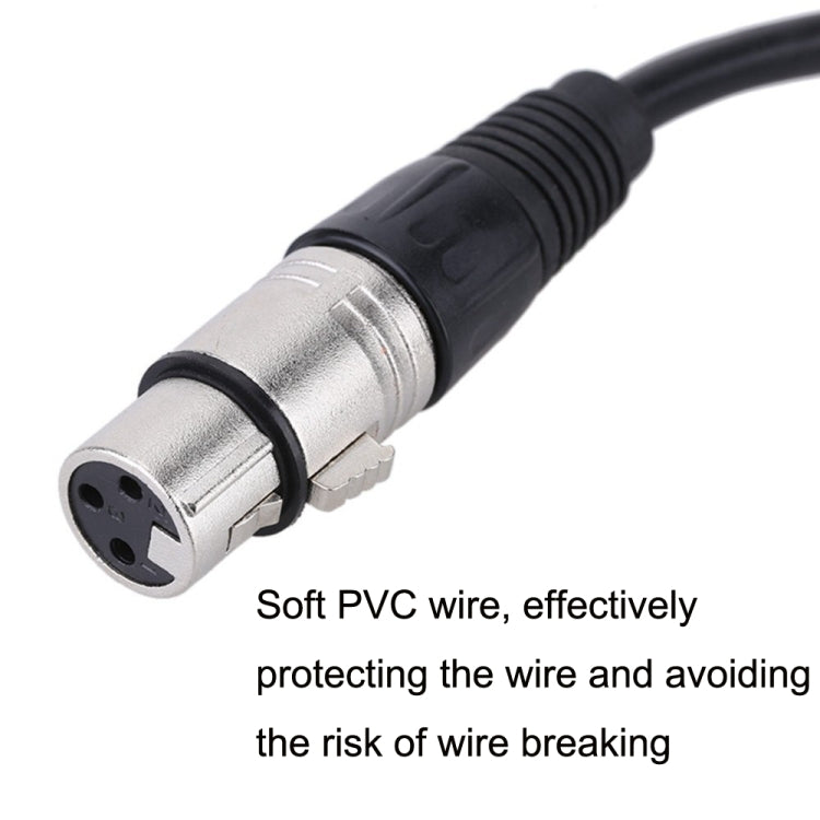 6.35mm Caron Female To XLR 2pin Balance Microphone Audio Cable Mixer Line, Size: 10m - Microphone Audio Cable & Connector by PMC TechLife | Online Shopping South Africa | PMC TechLife | Buy Now Pay Later Mobicred