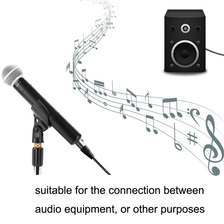 6.35mm Caron Female To XLR 2pin Balance Microphone Audio Cable Mixer Line, Size: 30m