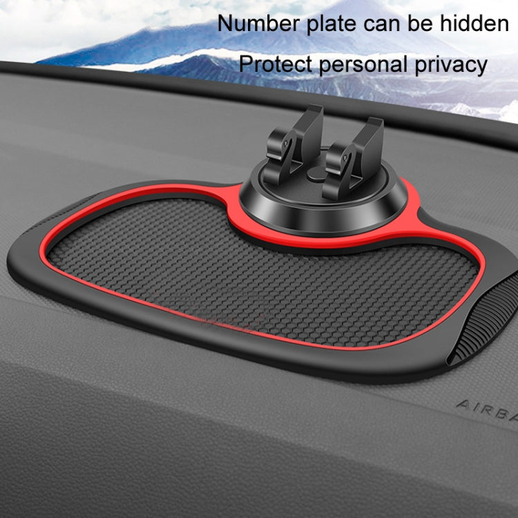 Car Center Console Mobile Phone Anti-skid Mat Temporary Parking Number Plate(With Bracket) - Car Anti-Slip Mats by PMC TechLife | Online Shopping South Africa | PMC TechLife | Buy Now Pay Later Mobicred