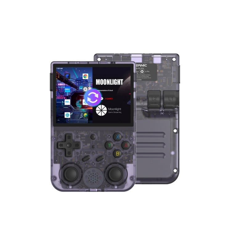 ANBERNIC RG353V  3.5 Inch Wireless Game Box Android 11 Linux OS Handheld Game Console 128G 25,000 Games(Transparent Purple) - free shipping - PMC Jewellery - Order now!