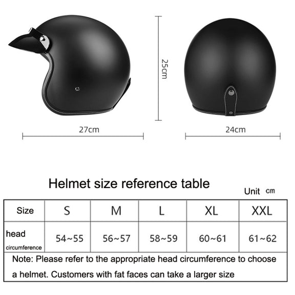 BYB 701 All Seasons Retro Motorcycle Helmet, Size: XXL(Bright White)