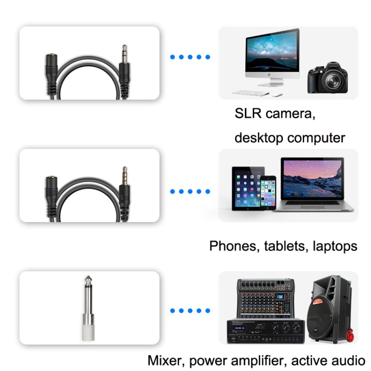 Q6 1 Drag 1 Wireless Lavalier With Stand USB Computer Recording Microphone Live Phone SLR Lavalier Microphone - Microphone by PMC TechLife | Online Shopping South Africa | PMC TechLife | Buy Now Pay Later Mobicred