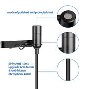 Q6 1 Drag 2 Wireless Lavalier With Stand USB Computer Recording Microphone Live Phone SLR Lavalier Microphone