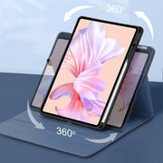 For Huawei MatePad Pro 12.6 inches Microfiber Lambskin Rotatable Magnetic Tablet Protective Cover(Black)