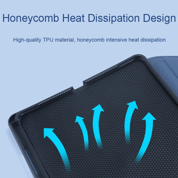 For Huawei MatePad Pro 12.6 inches Microfiber Lambskin Rotatable Magnetic Tablet Protective Cover(Black)