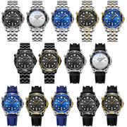 Inter-gold Black Surface BINBOND B2820 Luminous 30m Water-resistant Men Sports Quartz Watch