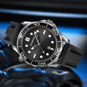 Inter-gold Black Surface BINBOND B2820 Luminous 30m Water-resistant Men Sports Quartz Watch