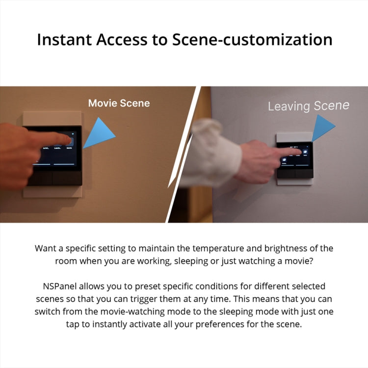 Sonoff NSPanel WiFi Smart Scene Switch Thermostat Temperature All-in-One Control Touch Screen, US Plug(Black)