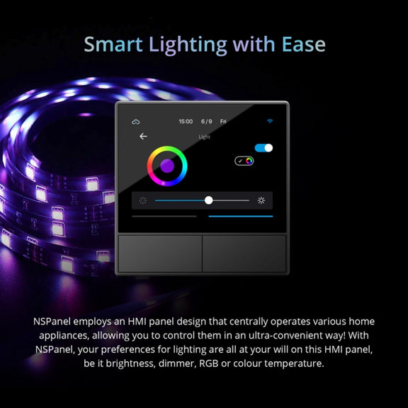 Sonoff NSPanel WiFi Smart Scene Switch Thermostat Temperature All-in-One Control Touch Screen, US Plug(Black)