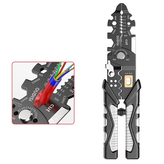 25 In 1 Electrician Multipurpose Wire Stripper(Black)
