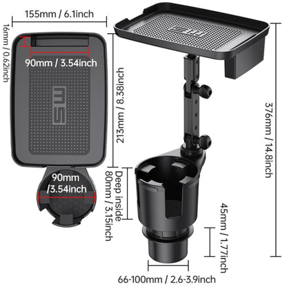 SHUNWEI 2pcs Car Multi-Function Cup Holder Plate Drink Rack - free shipping - PMC Jewellery - Order now!
