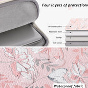 G4-89  PU Laptop Case Tablet Sleeve Bag with Telescoping Handle, Size: 11 Inch(Light Pink)