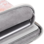 G4-01  12 Inch Laptop Liner Bag PU Leather Printing Water-resistant Protective Cover(Light Pink)