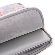 H40-B01 White Rose Pattern Laptop Case Bag Computer Liner Bag With Handle, Size: 12 Inch(Blue)