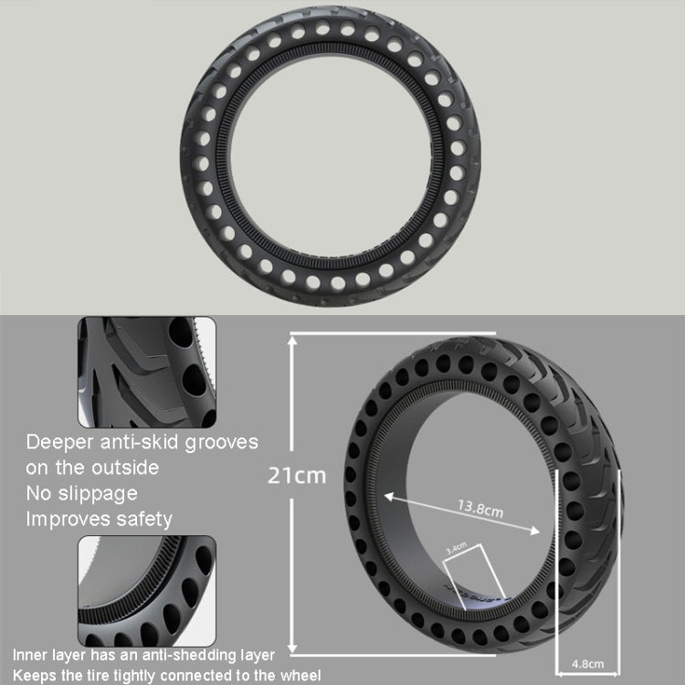 8 inch Electric Scooter Non-slip Honeycomb Outer Tire For Xiaomi M365/M365 Pro /1S/Pro2/Essential(Black) - Accessories & Parts by PMc TechLife | Online Shopping South Africa | PMc TechLife | Buy Now Pay Later Mobicred