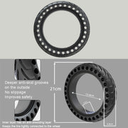 8 inch Electric Scooter Non-slip Honeycomb Outer Tire For Xiaomi M365/M365 Pro /1S/Pro2/Essential(Black)