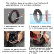 Electric Scooter 8.5 inch Honeycomb Solid Tire For Xiaomi M365/M365 Pro /1S/Pro2/Essential(Blue)