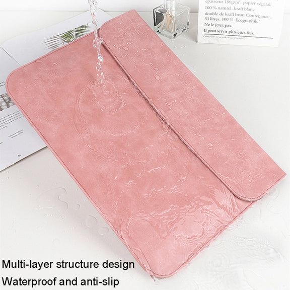 A20 Laptop Bag Magnetic Suction Slim Tablet Case Inner Bag, Size: 15.4/16 inch(Sky Blue)
