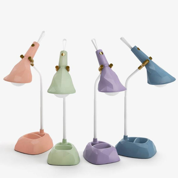 Base Removable Diamond Desk Lamp USB Charging 3-speed Color Temperature Night Light(301-2 Green)