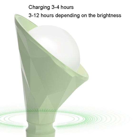 Base Removable Diamond Desk Lamp USB Charging 3-speed Color Temperature Night Light(301-4 Blue)