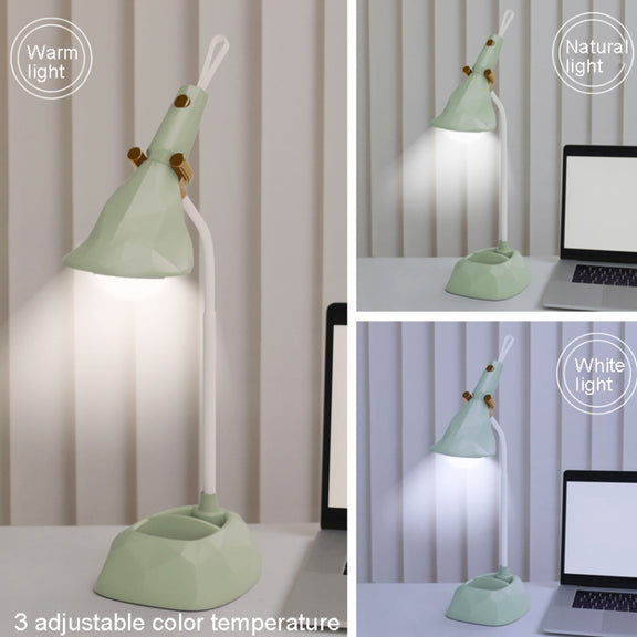 Base Removable Diamond Desk Lamp USB Charging 3-speed Color Temperature Night Light(301-4 Blue)