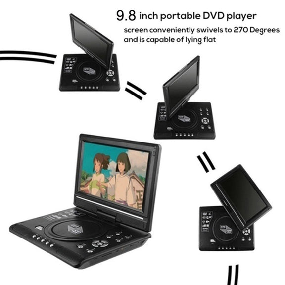 8.5 Inch LCD Screen Portable EVD Multimedia Player Play-watching Machine(EU Plug)