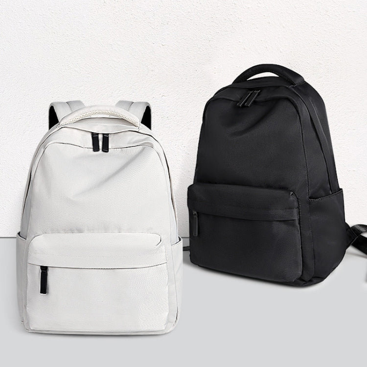 SJ13 13-15.4 inch Large-capacity Water-resistant Wear-resistant Laptop Backpack(Black)