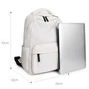 SJ13 13-15.4 inch Large-capacity Water-resistant Wear-resistant Laptop Backpack(Black)