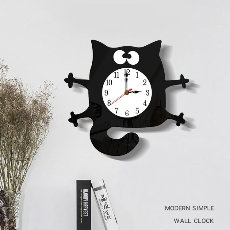 CC040 Children Cartoon Quiet Hanging Clock Home Decoration Simple Clocks(Black) - Wall Clock by PMc TechLife | Online Shopping South Africa | PMc TechLife | Buy Now Pay Later Mobicred