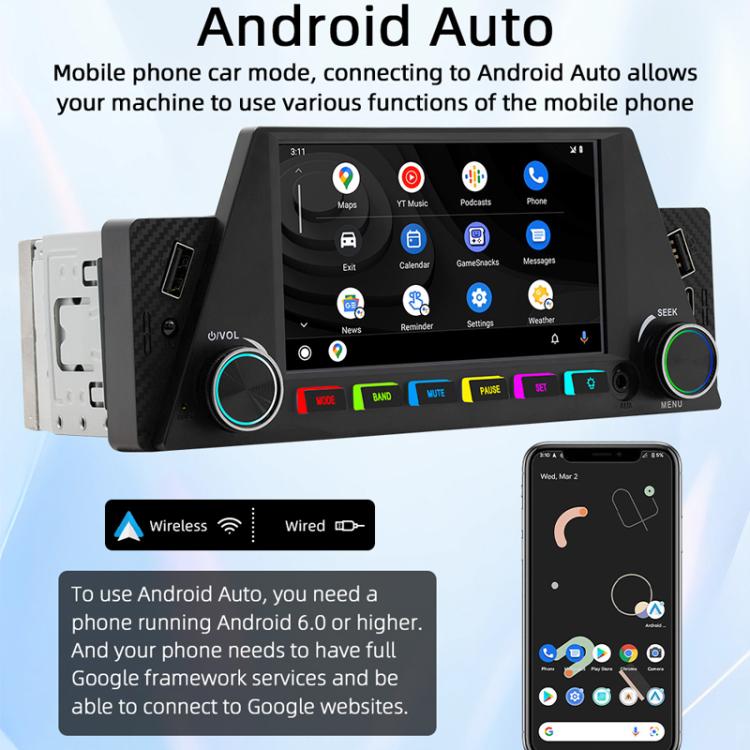 4.7 inch AUTO/CarPlay Navigation Bluetooth FM Radio Car MP5 Marquee(161W) - Car MP3 & MP4 & MP5 by PMC Jewellery | Online Shopping South Africa | PMC Jewellery | Buy Now Pay Later Mobicred