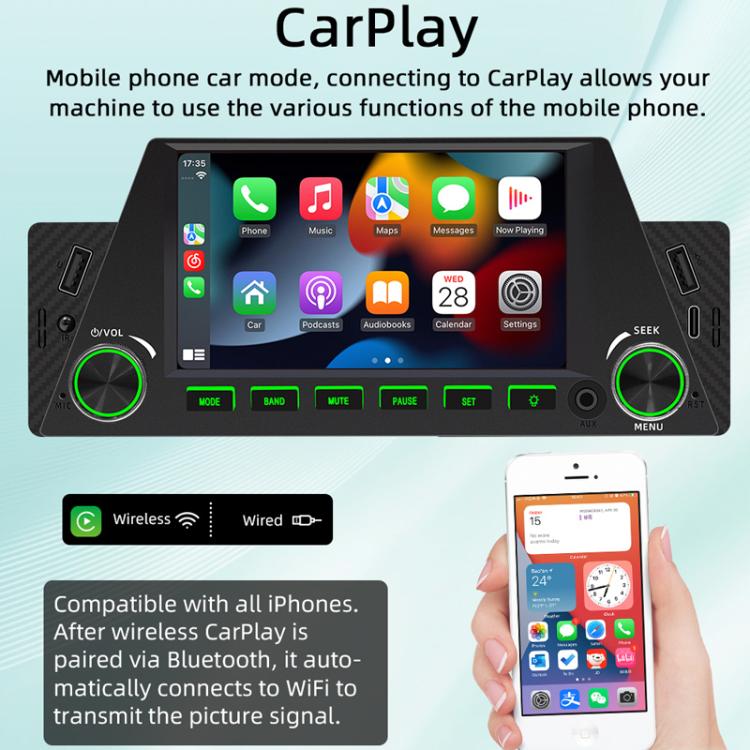 4.7 inch AUTO/CarPlay Navigation Bluetooth FM Radio Car MP5 Marquee(161W) - Car MP3 & MP4 & MP5 by PMC Jewellery | Online Shopping South Africa | PMC Jewellery | Buy Now Pay Later Mobicred