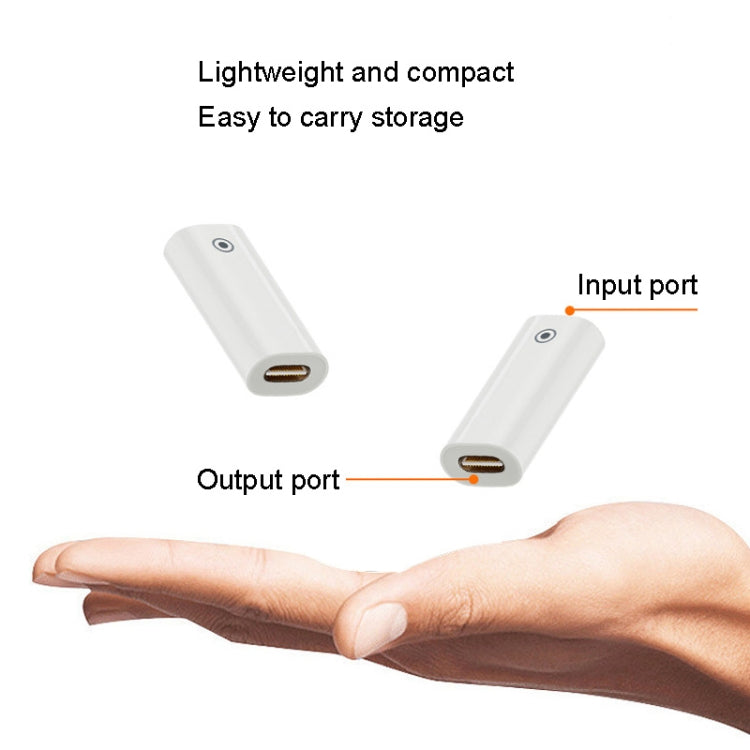 For Apple Pencil 1/2 Charging Adapter Stylus Charging Converter, Interface form: 8Pin Female To Type-C/USB-C Female - Pencil Accessories by PMC TechLife | Online Shopping South Africa | PMC TechLife | Buy Now Pay Later Mobicred
