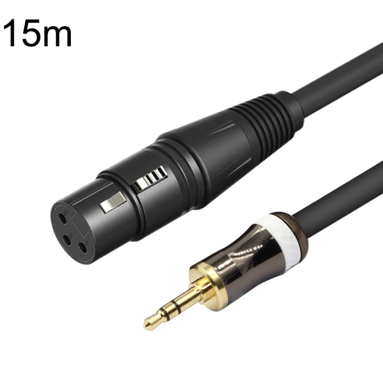 3.5mm To Caron Female Sound Card Microphone Audio Cable, Length: 15m - Microphone Audio Cable & Connector by PMC TechLife | Online Shopping South Africa | PMC TechLife | Buy Now Pay Later Mobicred