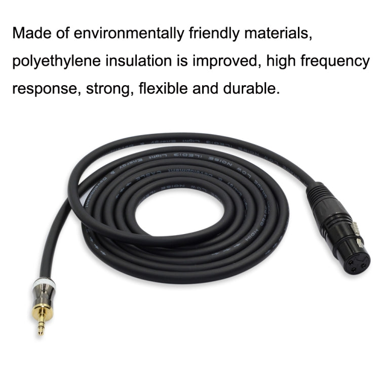 3.5mm To Caron Female Sound Card Microphone Audio Cable, Length: 15m