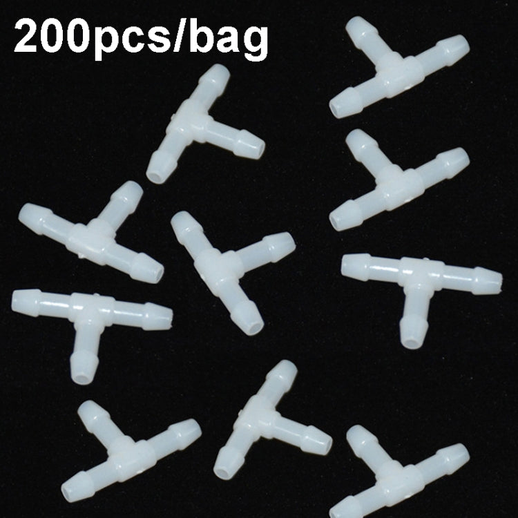 200pcs/bag Universal Car Spray Hose Connector Connection Tube Plastic Snap, Style: T Type - Others by PMC TechLife | Online Shopping South Africa | PMC TechLife | Buy Now Pay Later Mobicred