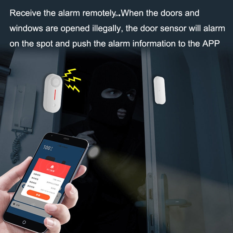 Tuya WiFi Sound And Light Door Magnetic Doors Windows Alarm Scene Linkage APP Reminder - Door Window Alarm by PMC TechLife | Online Shopping South Africa | PMC TechLife