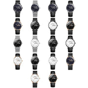 BINBOND B3820 30M Water-resistant Ultra-thin Quartz Luminous Starry Watch, Color: Black Net-Black-Starry