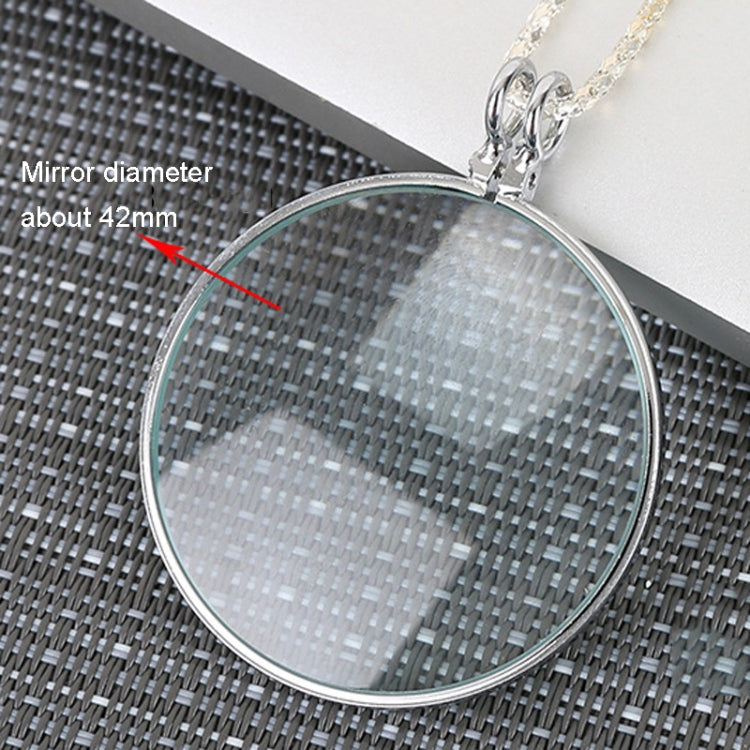 Metal Chain Round Expansion Mirror Glass Lens Necklace Magnifier(Gold) - free shipping - PMc TechLife - Order now!