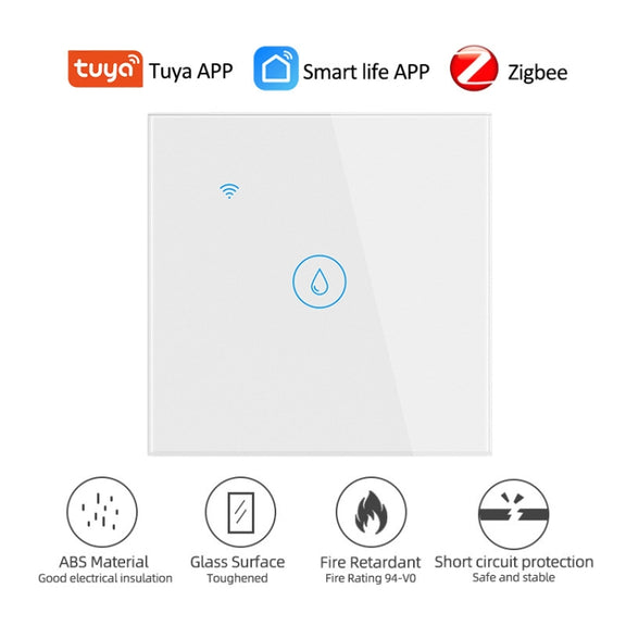 ZigBee 20A Water Heater Switch White High Power Time Voice Control EU Plug