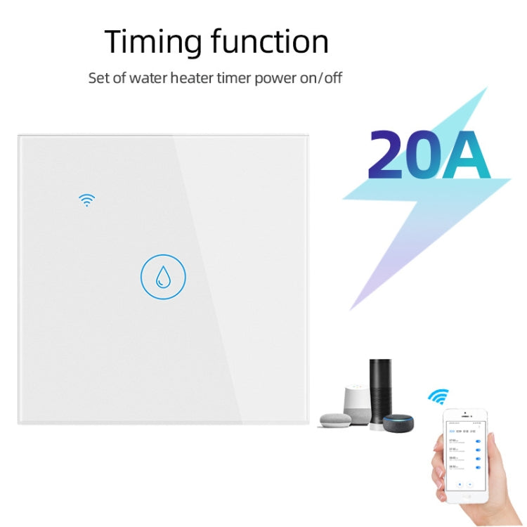 ZigBee 20A Water Heater Switch Black High Power Time Voice Control EU Plug - Smart Switch by PMC TechLife | Online Shopping South Africa | PMC TechLife | Buy Now Pay Later Mobicred