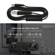 HTS2 Temperature And Humidity Smart Sensor For Bestcon RM4 Pro / RM4 Mini(Black)