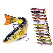 HENGJIA JM064 Multi-section Fish Minnow Bionic Fake Lures Sea Fishing Sinking Lures, Size: 12.8cm 18g(2)