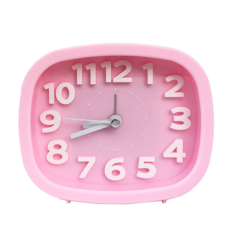 Square Candy Color Stereo Digital Silent Alarm Clock Children Student Alarm Clock(Pink) - Alarm Clocks by PMc TechLife | Online Shopping South Africa | PMc TechLife | Buy Now Pay Later Mobicred