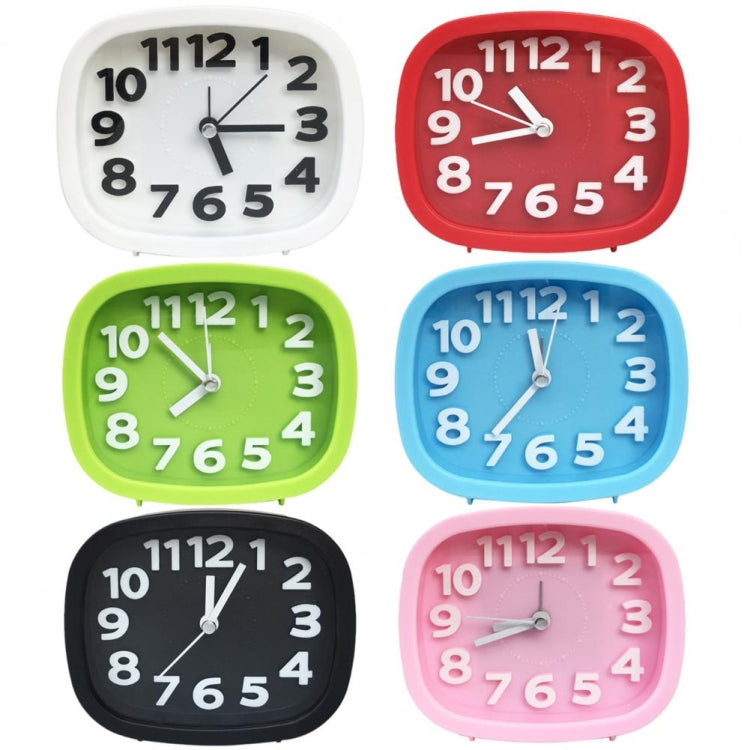 Square Candy Color Stereo Digital Silent Alarm Clock Children Student Alarm Clock(Pink) - Alarm Clocks by PMc TechLife | Online Shopping South Africa | PMc TechLife | Buy Now Pay Later Mobicred