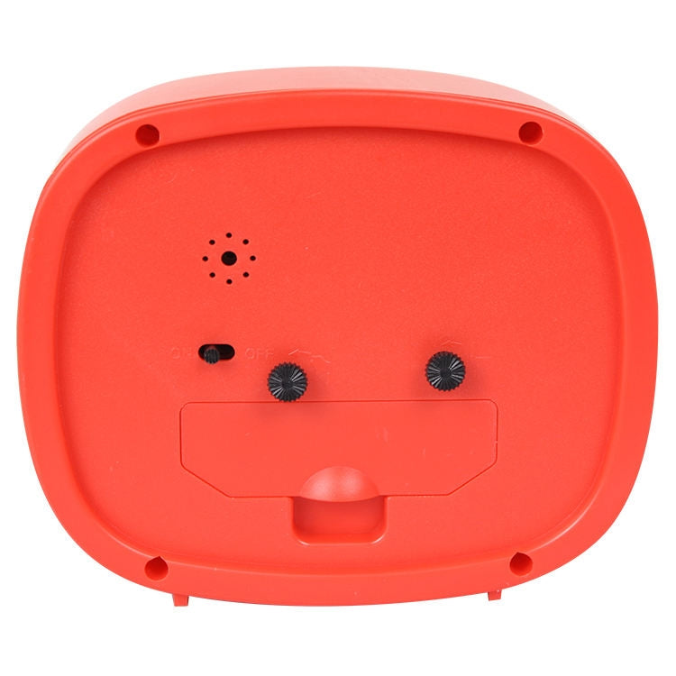 Square Candy Color Stereo Digital Silent Alarm Clock Children Student Alarm Clock(Black)