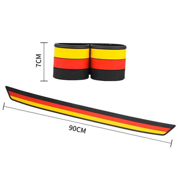 Car Trunk Anti-collision Strip Threshold Decoration Protection Sticker(German Model)