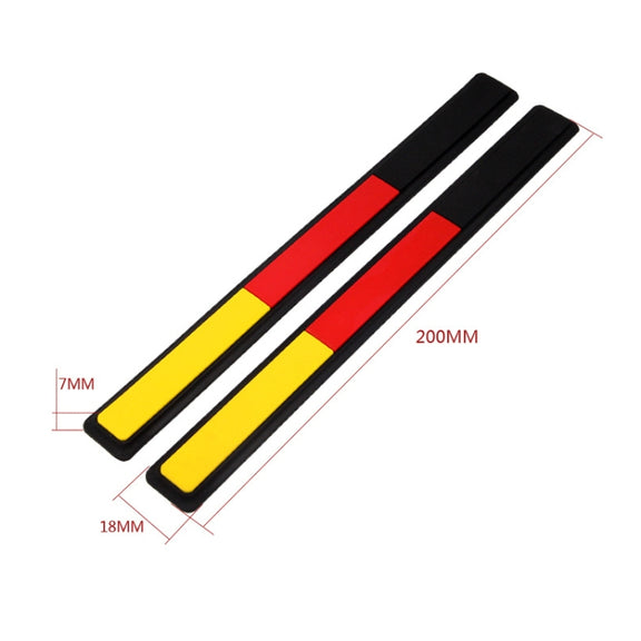 Car Rearview Mirror Door Side Decoration Anti-collision Rubber Strips(Germany Black Edge)
