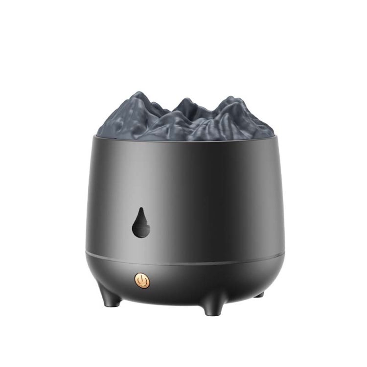 HS01 Simulation Flame Humidifier Home Aromatherapy Machine With Night Light(Black) - free shipping - PMC TechLife - Order now!