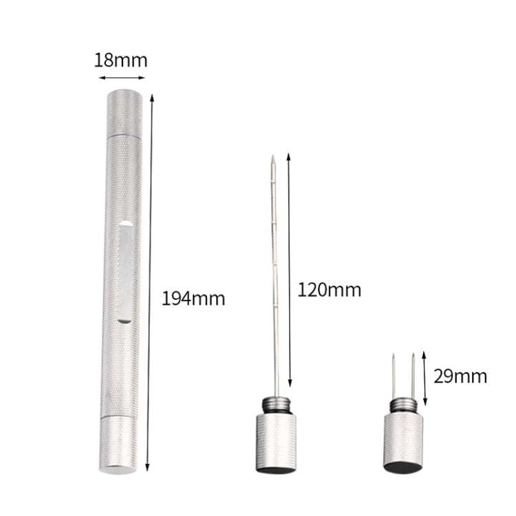 Lightweight With Serrated Cigar Needle Dredger Drilled Smoke Vent(Gold)