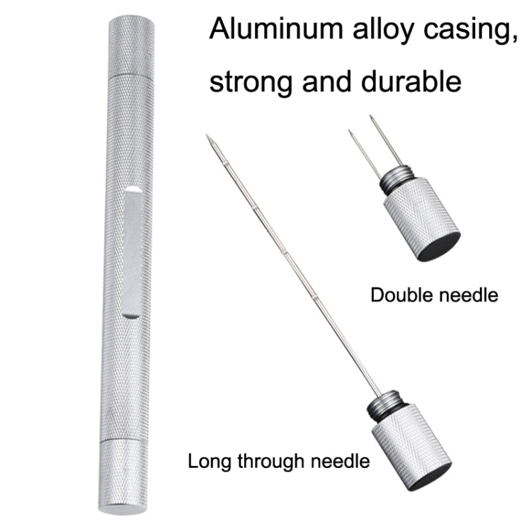 Lightweight With Serrated Cigar Needle Dredger Drilled Smoke Vent(Gold)
